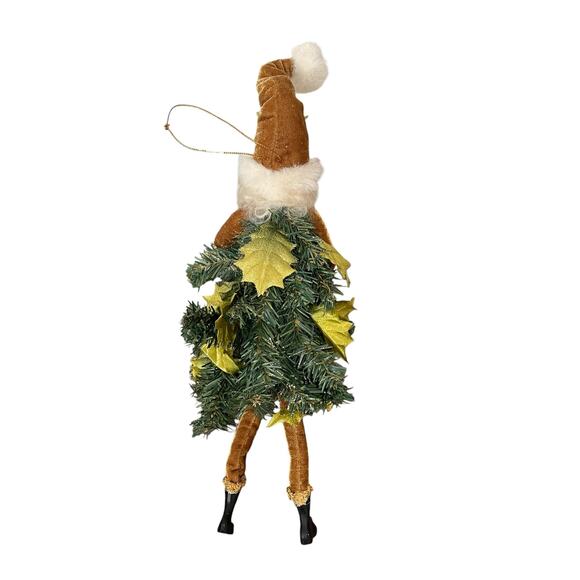 Department 56 Whimsical Christmas Tree Santa Claus Woodsy Elf Saxophone Rare 14" - Picture 11 of 14